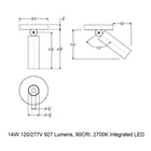 CSL x Hudson Valley Lighting Luxe Pivot LED Flush Mount