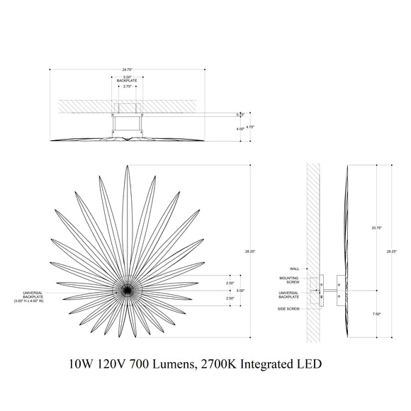 Bismarkia Wall Sconce