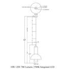 Creighton LED Semi-Flush Mount