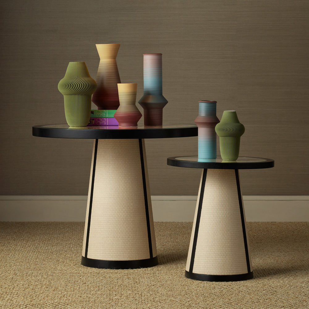 Deanna Raffia Accent Table