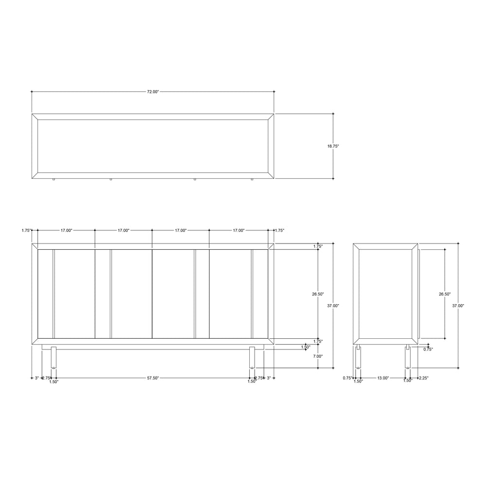 Deanna Raffia Credenza