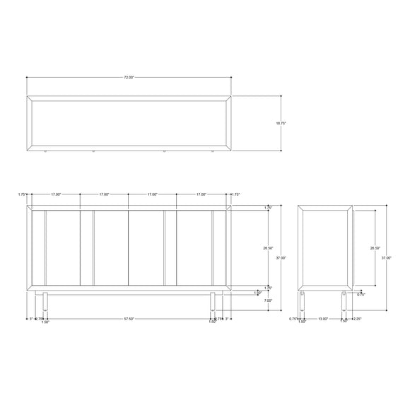 Deanna Raffia Credenza