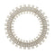 Glasdele Round Mirror  option White / Antique Brass