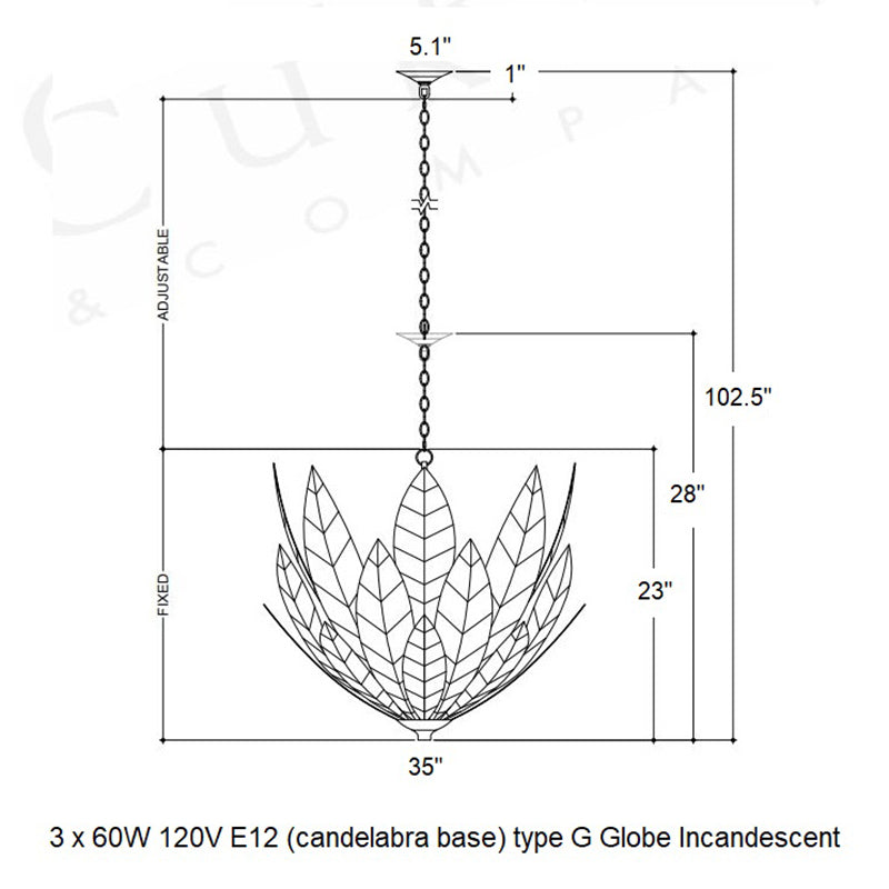 Lamina Chandelier