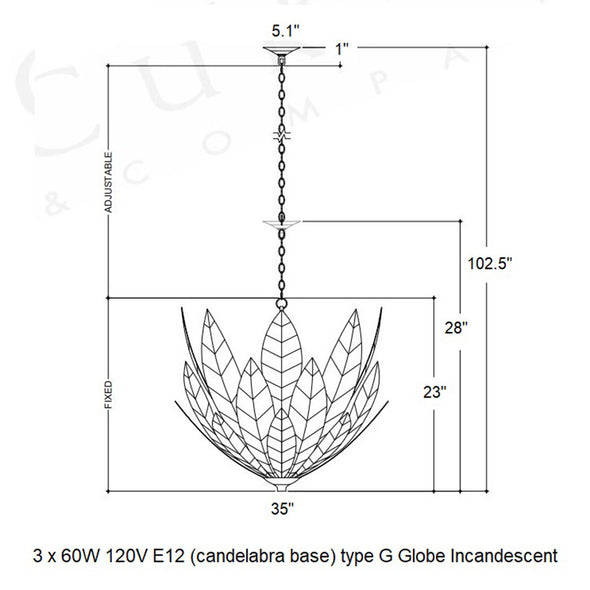 Lamina Chandelier