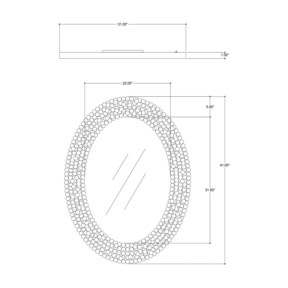 Merriam Oval Mirror
