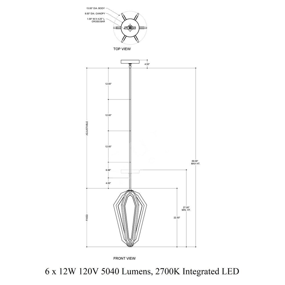 Riviere LED Pendant Light