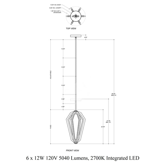 Riviere LED Pendant Light