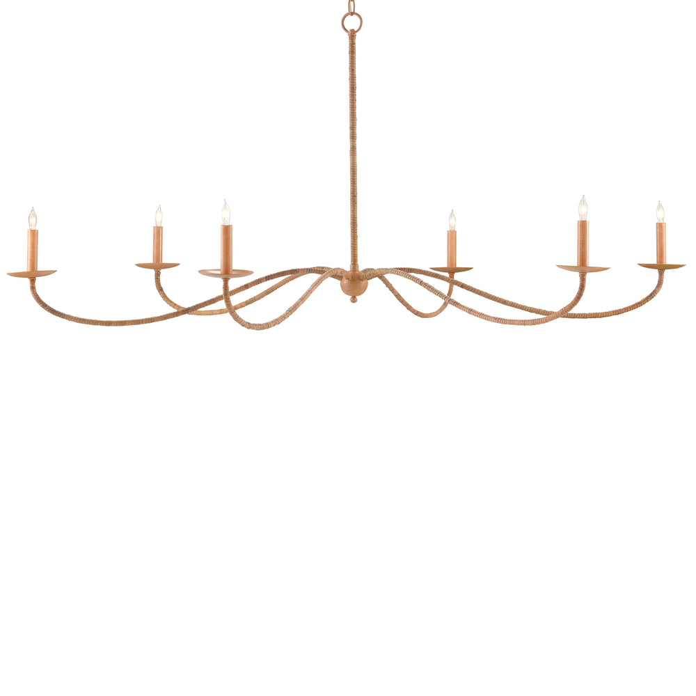Saxon Rattan Chandelier