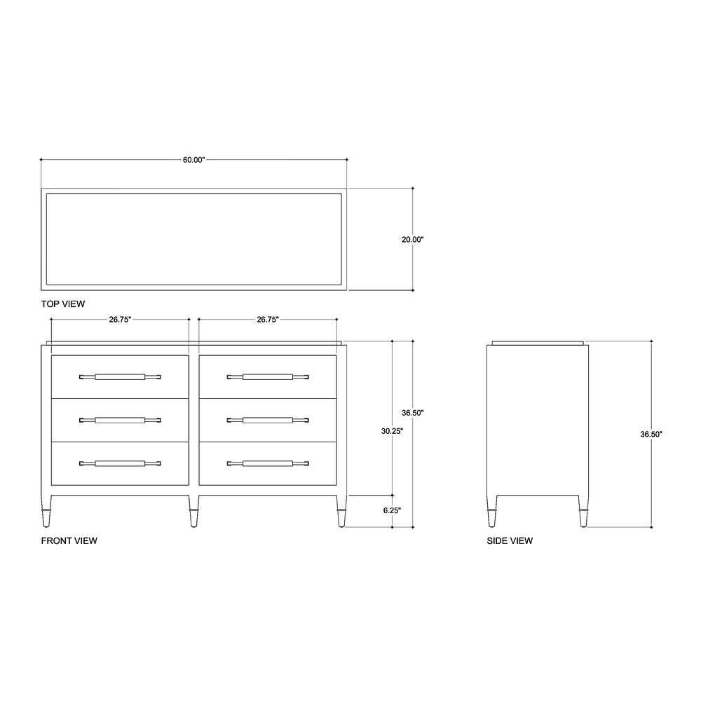 Verona Six-Drawer Chest