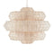 Antibes Chandelier  option Bleached Natural with Snow White / Large: 48 in diameter