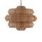 Antibes Chandelier  option Khaki with Natural / Medium: 30 in diameter