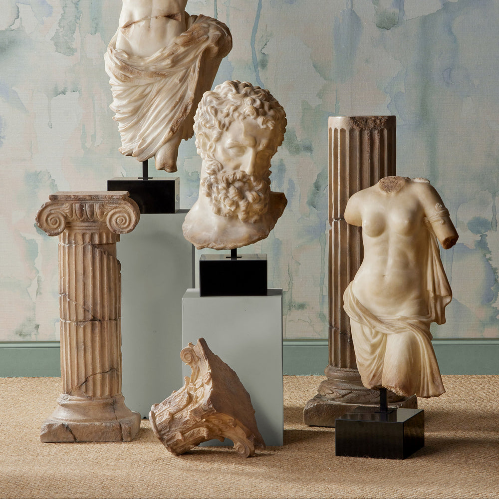 Phoenician Pillar with Capital Sculpture
