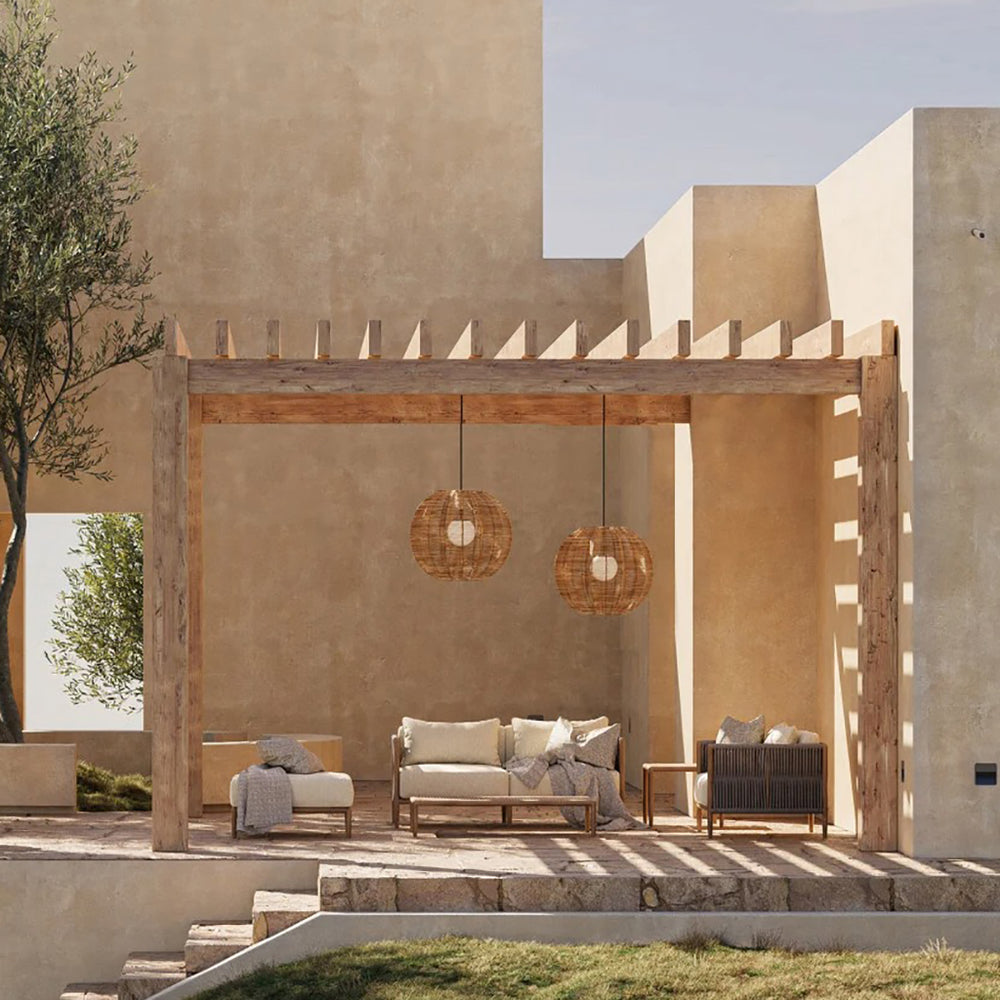 Barbary Fluted Outdoor Pendant Light