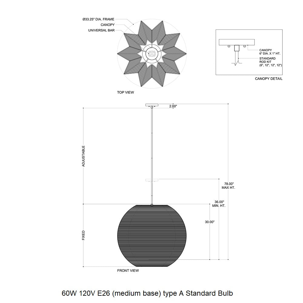 Barbary Fluted Outdoor Pendant Light