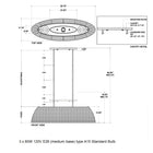 Barbary Oval Outdoor Chandelier