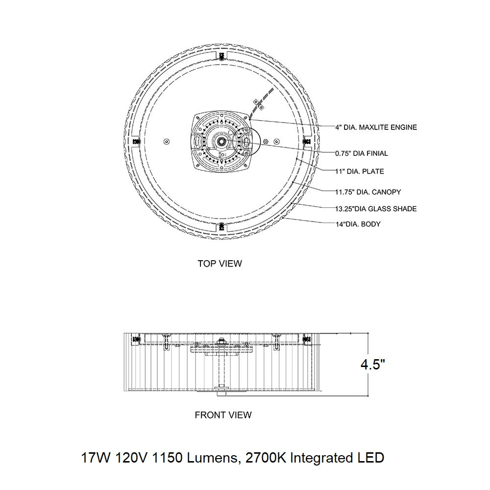 Caravel LED Flush Mount
