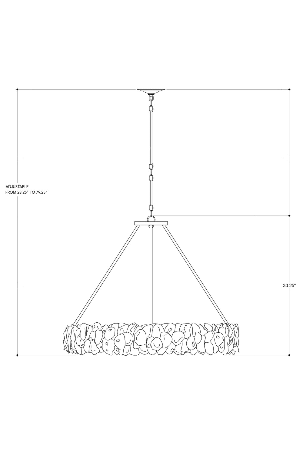 Oyster Shell Chandelier