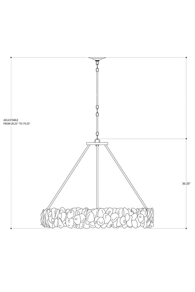 Oyster Shell Chandelier