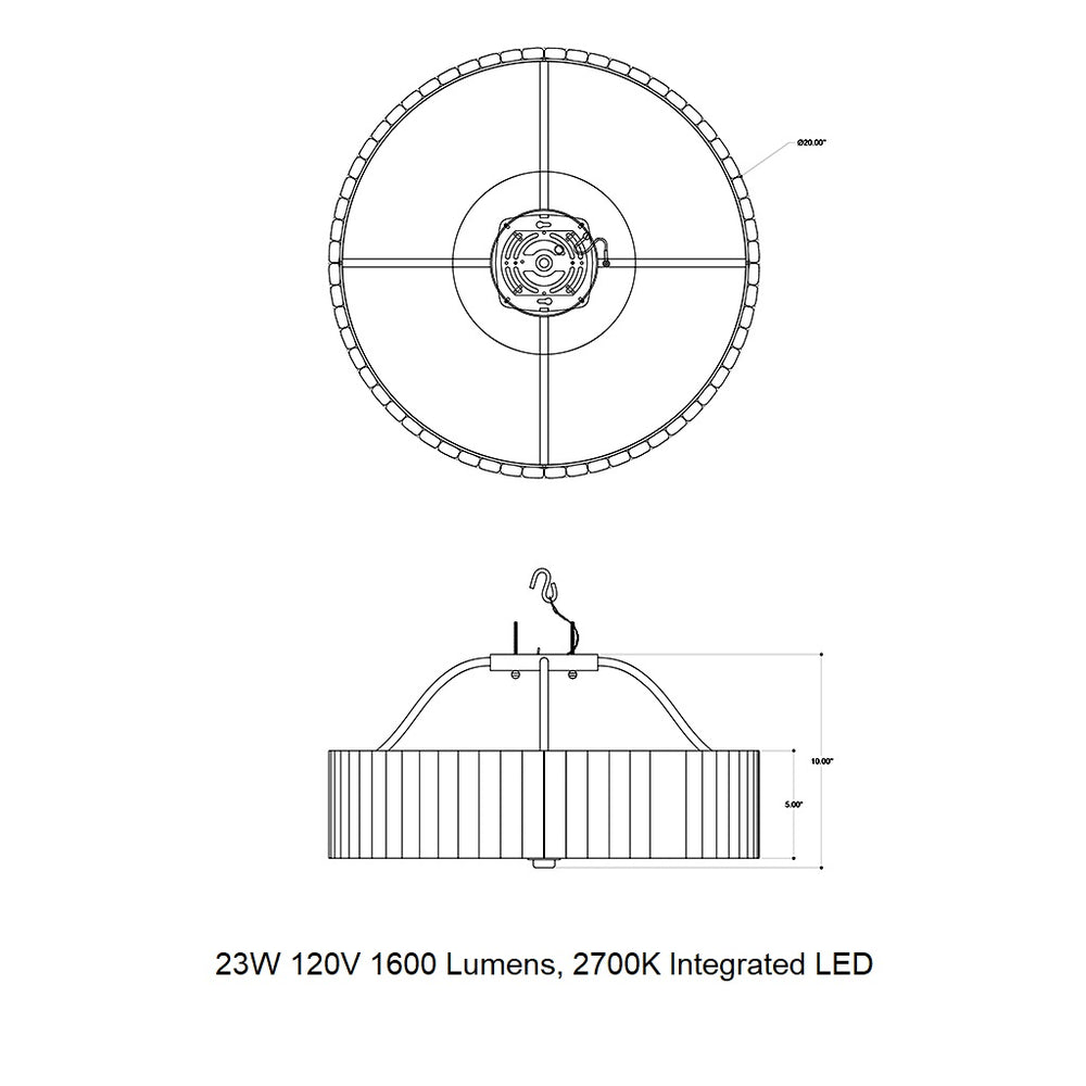 Tetterby LED Semi Flush Mount
