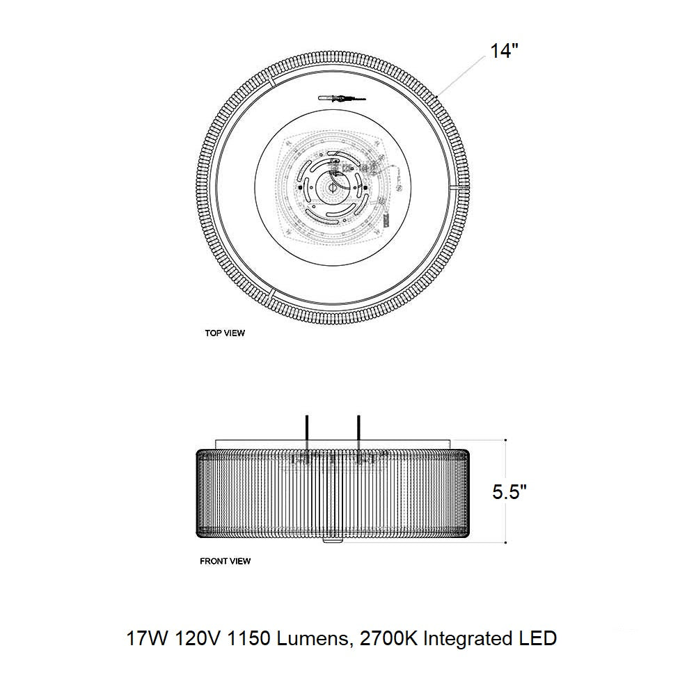 Tyrone LED Flush Mount