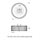 Tyrone LED Flush Mount