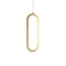 Atom Vertical LED Pendant Light  option Gold