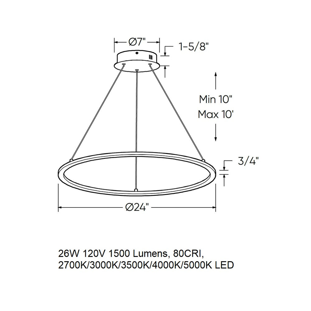 Circa LED Pendant Light