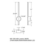 Midnight Outdoor LED Wall Sconce