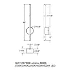 Midnight Outdoor LED Wall Sconce