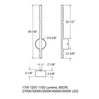 Midnight Outdoor LED Wall Sconce