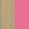 Nikau Full Pendant Light  option Bamboo Exterior / Pink Interior