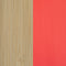 Sola Pendant Light  option Bamboo Exterior / Red Interior