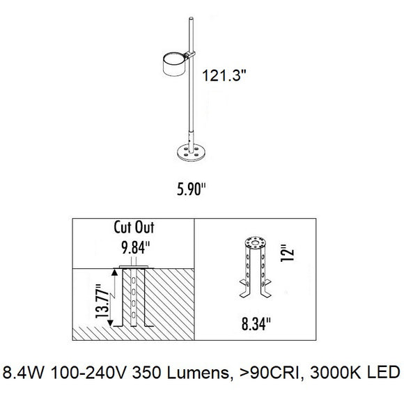 Bubka Outdoor LED Bollard Light