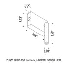 Mira Switch LED Wall Sconce
