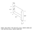 Mira Switch LED Wall Sconce