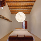 Moon Pendant Light with Dual Emission
