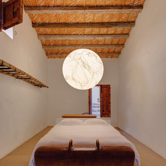 Moon Pendant Light with Dual Emission