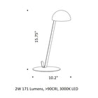 Post Prandium LED Portable Table Lamp