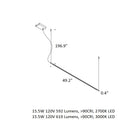 Shanghai LED Linear Pendant Light