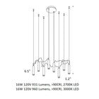 Simbiosi Multi-Light LED Pendant Light
