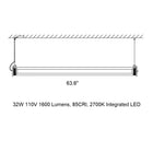 In The Tube 360 Horizontal Outdoor Pendant Light