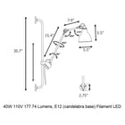 Lampe Gras N°210 Wall Sconce