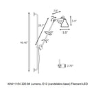 Lampe Gras N°214 Wall Sconce