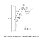 Lampe Gras N°214 Wall Sconce
