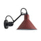 Lampe Gras N°304 Conic Wall Sconce  option Red