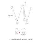 Les Acrobates De Gras N°325 Pendant Light