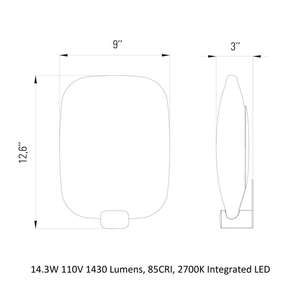 Light Me Tender Vertical LED Wall Sconce