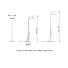 Mezzaluna Floor Lamp