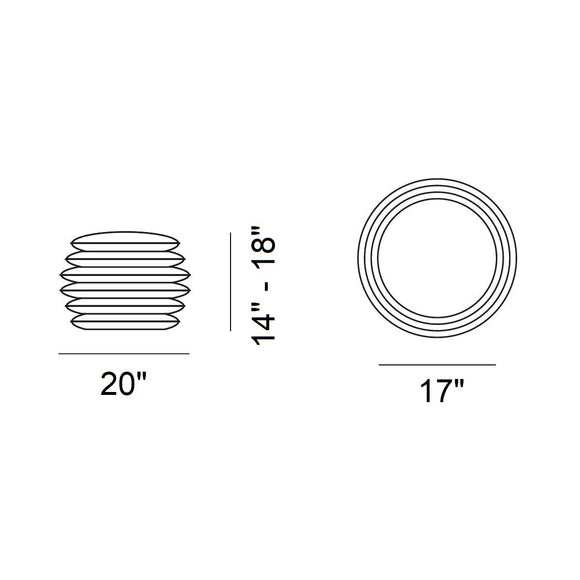 DS-5050 Macaron Adjustable Stool/Side Table